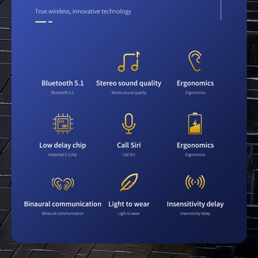 HXSJ Air-S4 Bluetooth 5.1 True Wireless HiFi-Stereo-Ohrhörer mit Ladehülle