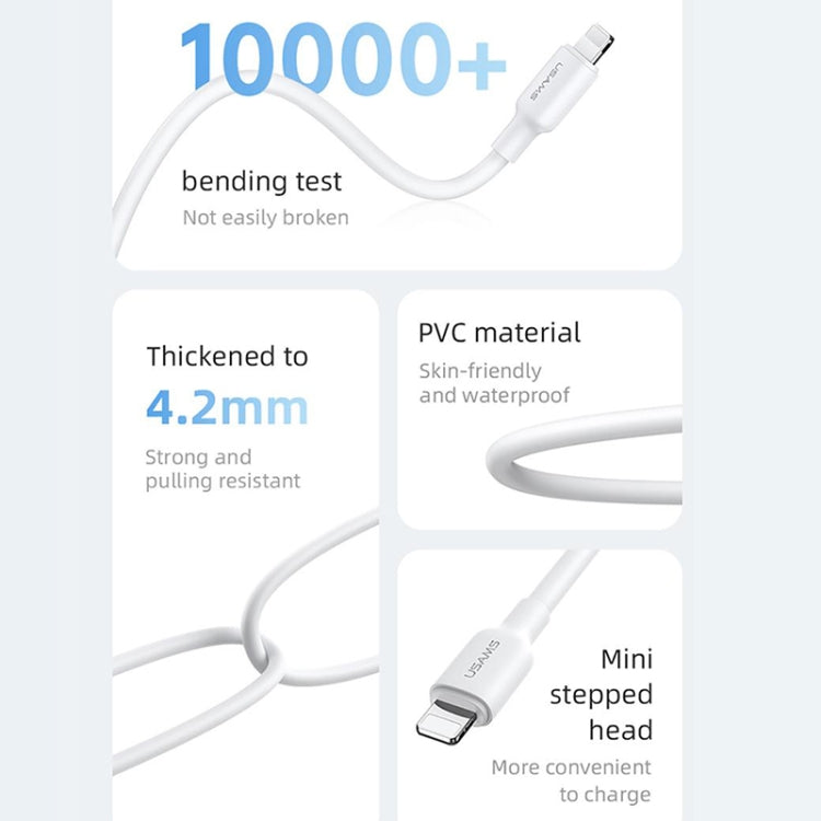 USAMS US-SJ610 U84 PD20W USB-C/Typ-C auf 8-poliges Ladedatenkabel