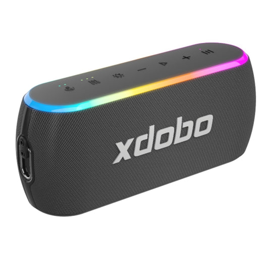 Xdobo X8 III BT5.3 IPX7 Kabelloser Lautsprecher mit RGB-Licht, unterstützt Bluetooth/TF-Karte/USB/AUX