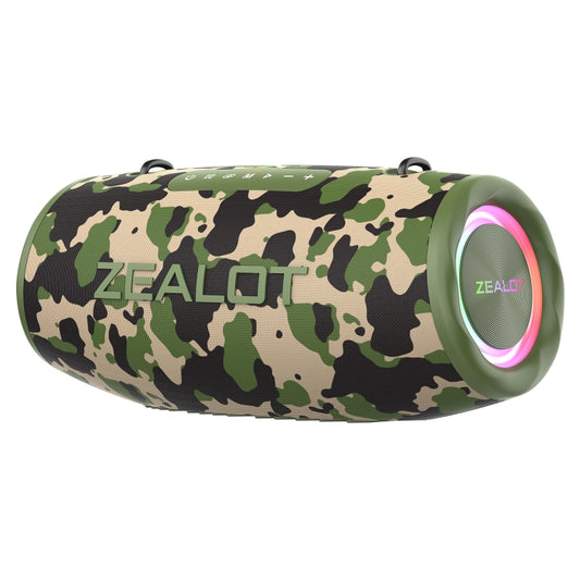 Zealot S87 80W Tragbarer Outdoor-Bluetooth-Lautsprecher mit RGB-Licht