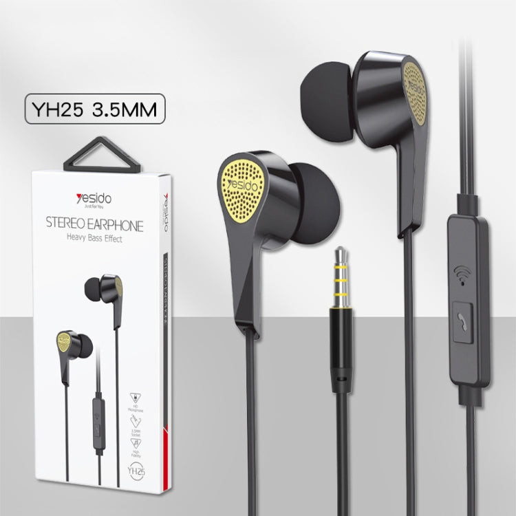 Yesido YH25 3,5-mm-In-Ear-Kopfhörer mit Kabel, Länge: 1,2 m