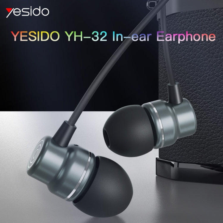 Yesido YH32 3,5-mm-In-Ear-Kopfhörer mit Kabel, Länge: 1,2 m