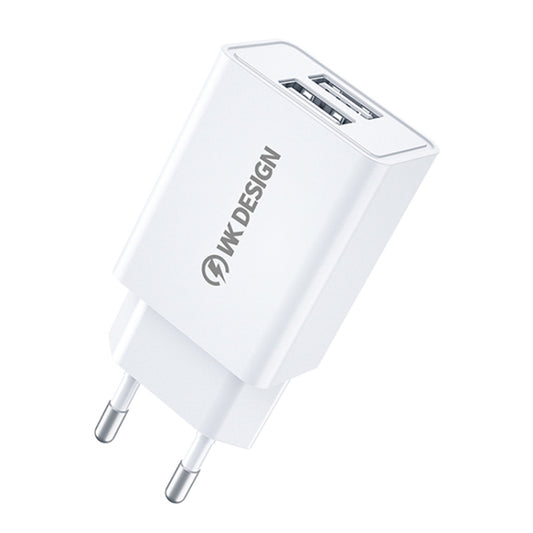 WK WP-U119 10-W-Reiseladegerät mit zwei USB-Anschlüssen, EU-Stecker