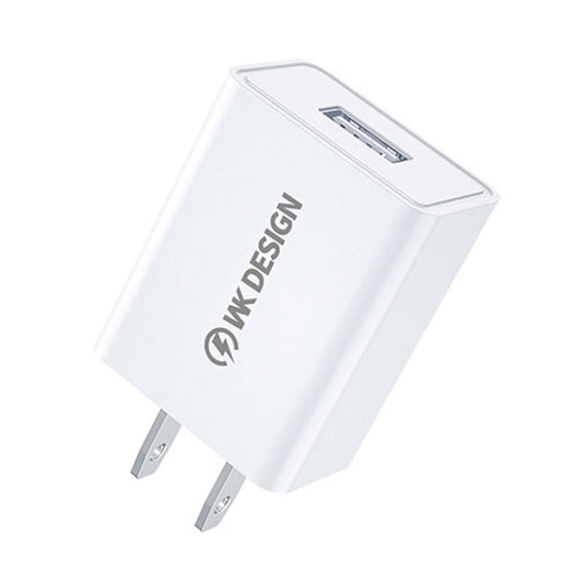 WK WP-U118 10W Einzel-USB-Port-Reiseladegerät-Netzteil, US-Stecker