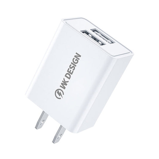 WK WP-U119 10-W-Reiseladegerät mit zwei USB-Anschlüssen, US-Stecker