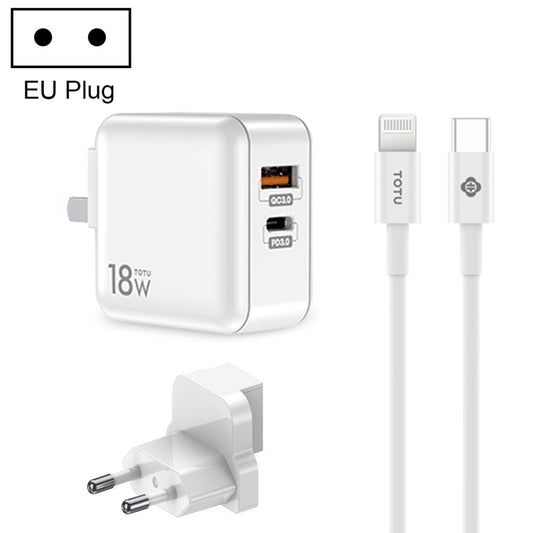 TOTUDESIGN HTY-0902000 Reiseladegerät-Set der Sharp-Serie, EU-Stecker