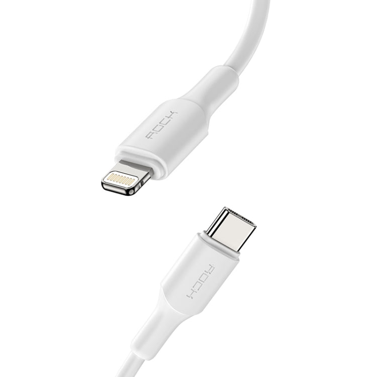 ROCK Z18 20W 3A PD USB-C / Typ-C auf 8-Pin-Schnittstelle TPE-Schnellladedatenkabel, Kabellänge: 2m