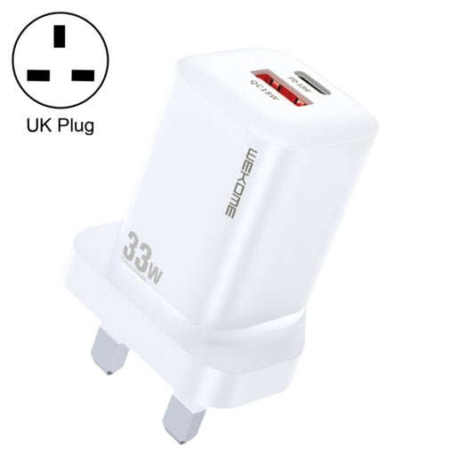 WK WP-U140 33W Power Series USB+USB-C/Typ-C Schnellladegerät, Spezifikationen: UK-Stecker