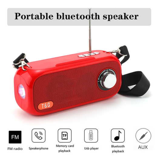 T&G TG613 TWS Solar tragbare Bluetooth-Lautsprecher mit LED-Taschenlampe, unterstützt TF-Karte/FM/AUX/U-Disk