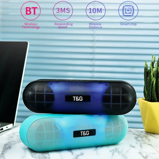 T&G TG148 Tragbarer Stereo-Audio-Super-Bass-LED-Laternenpillen-Wireless-Bluetooth-Lautsprecher