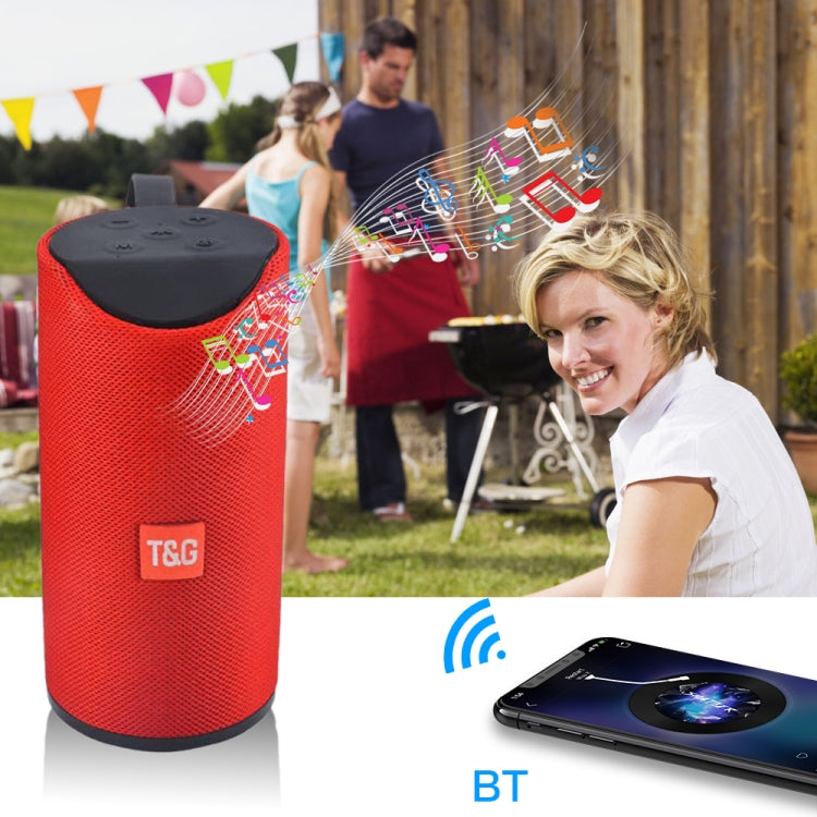 TG113 Tragbare Bluetooth-Lautsprecher, wasserdichter Stereo-Außenlautsprecher, MP3-Bass-Soundbox mit FM-Radio