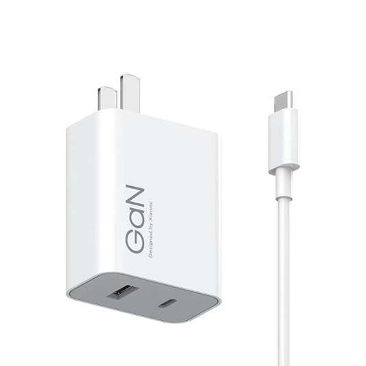 Xiaomi 67W GaN 1C+1A Dual Port Smart Schnellladegerät, US-Stecker