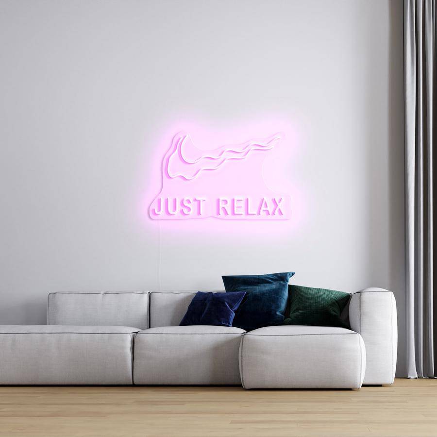 "JUST RELAX" - NEONIDAS NEONSCHILD LED-SCHILD