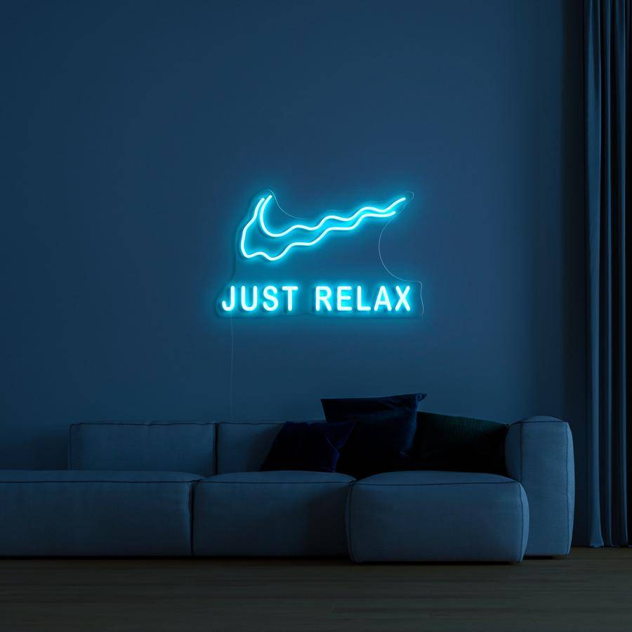 "JUST RELAX" - NEONIDAS NEONSCHILD LED-SCHILD