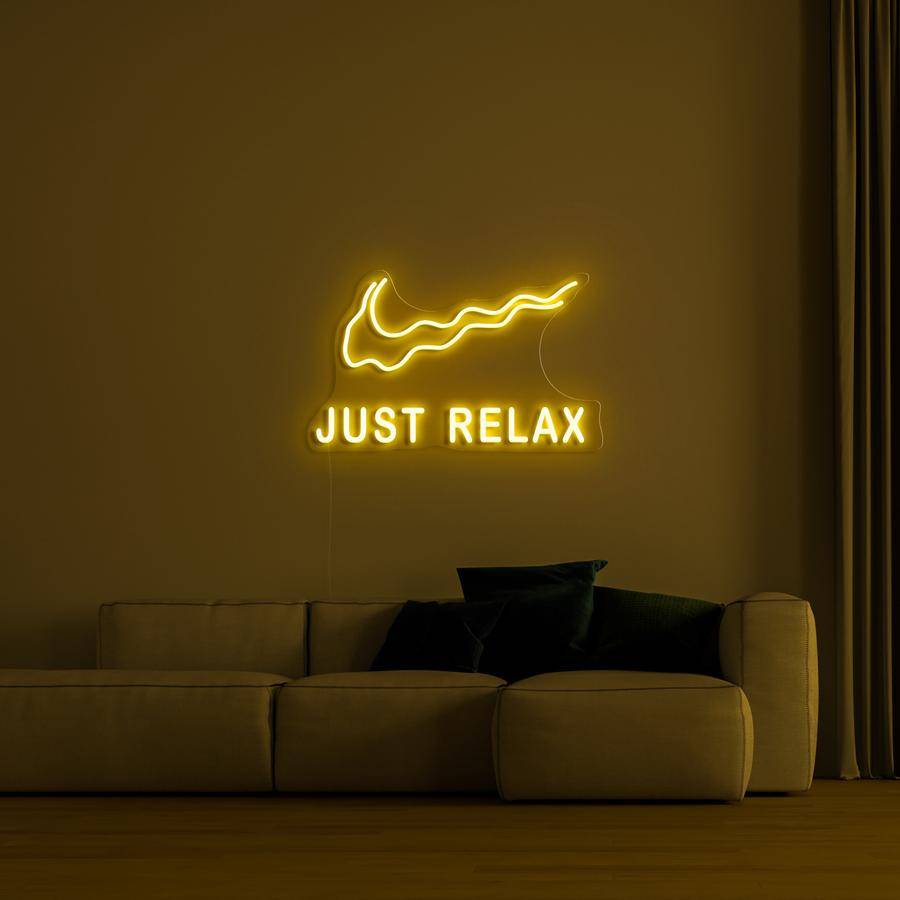 "JUST RELAX" - NEONIDAS NEONSCHILD LED-SCHILD